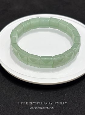 天然东陵玉手牌排手链可diy原创水晶饰品复古礼物外贸小众首饰