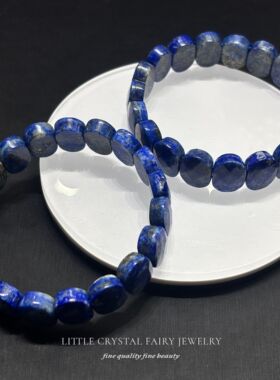 天然青金石手排手链diy原创水晶礼物女生文玩珠宝小红书外贸饰品