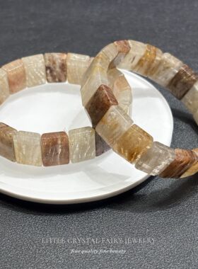 天然千层幽灵手排手牌手串手链diy串珠材料原创男女生玉石礼物