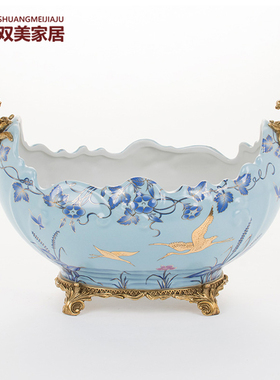 欧式风陶瓷奢华设计高档古典摆件