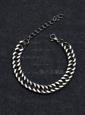 龙骨链双层手链不掉色