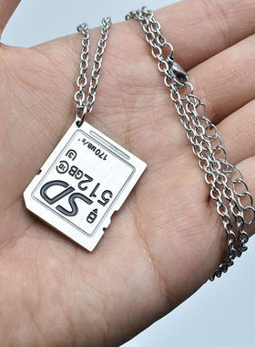 项链男钛钢吊坠毛衣链女不褪色