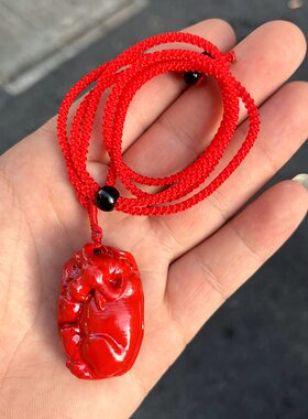 红色丑牛木质十二生肖新中式