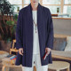Cotton and linen retro jacket spring and autumn men's Chinese style Tang suit