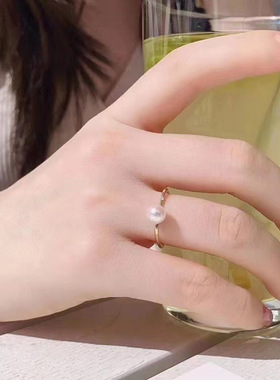 diy配件s925纯银小方戒指空托女