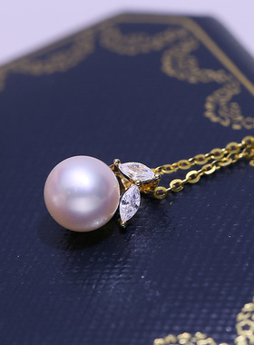 DIY配件S925纯银珍珠吊坠空托