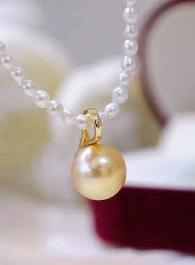 diy珍珠吊坠配件可拆卸项坠