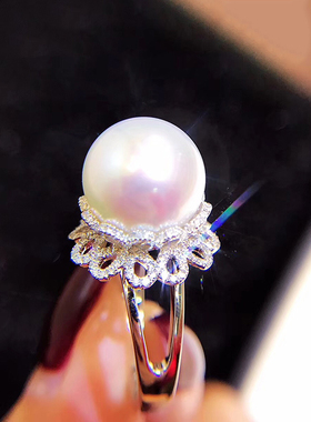 DIY珍珠戒指配件半成品10-11