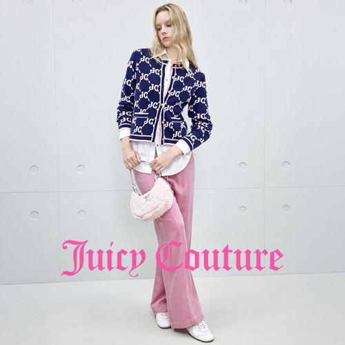 【100%莱赛尔】Juicy Couture橘滋牛仔裤女25年秋冬新款直筒长裤 - 图3