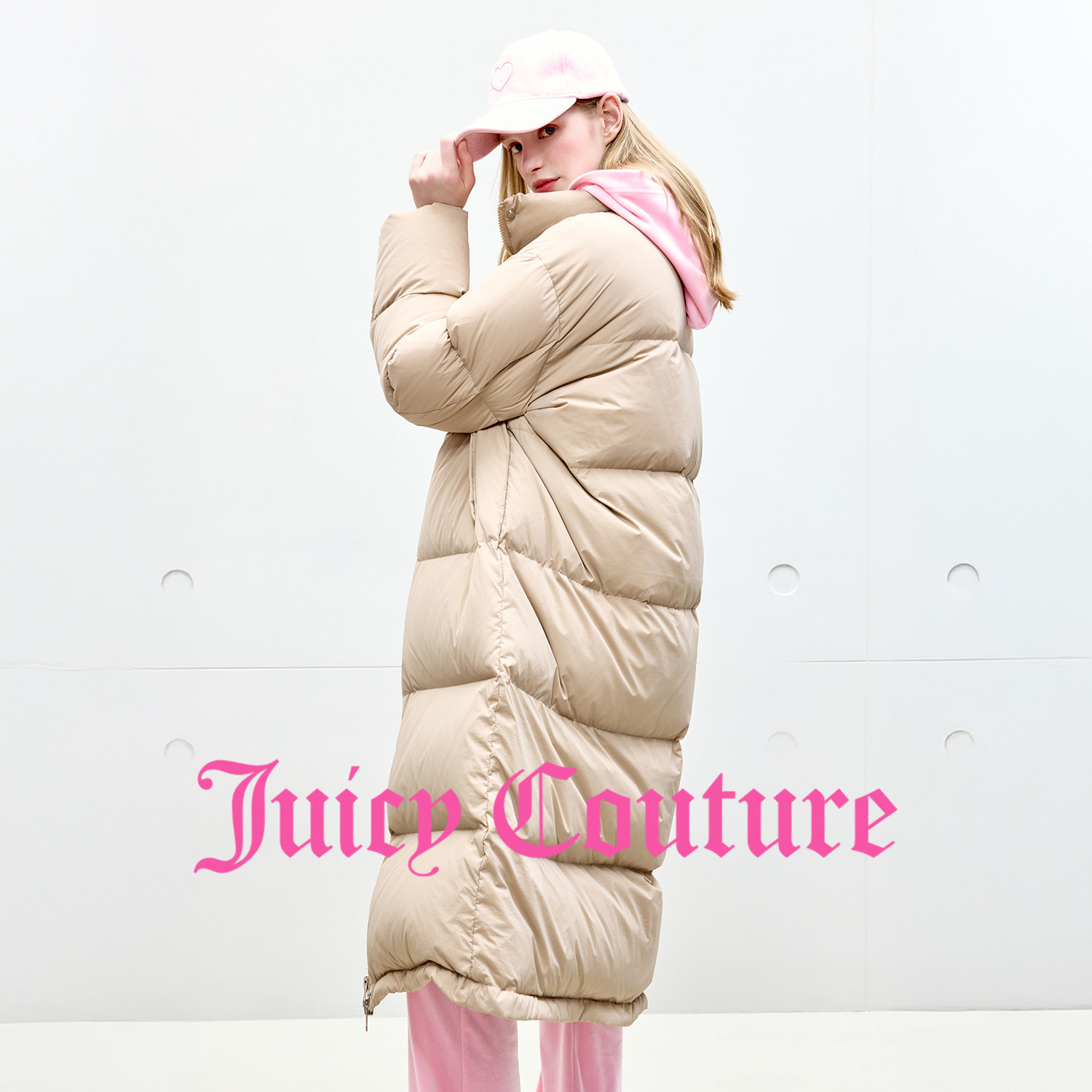 【90白鸭绒】Juicy Couture橘滋羽绒服女25年冬新款保暖长厚外套,淘宝优惠券,粉丝福利购,淘宝优惠卷