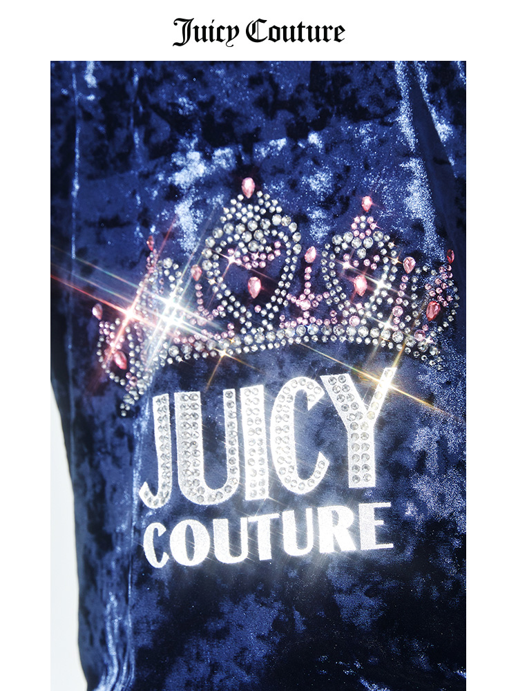 【明星同款】Juicy Couture橘滋天鹅绒外套女春夏新款美拉德夹克 - 图3