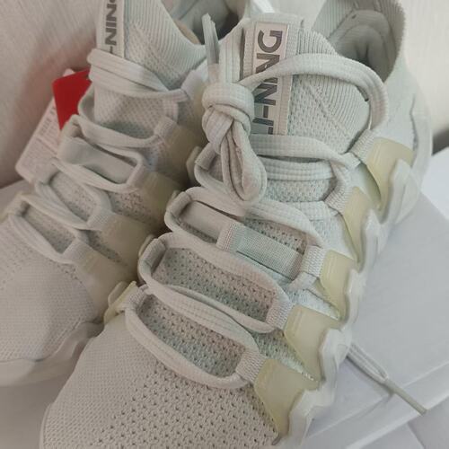 （B品）李宁幻刺女一体织运动鞋休闲鞋AZGS032 - 图2