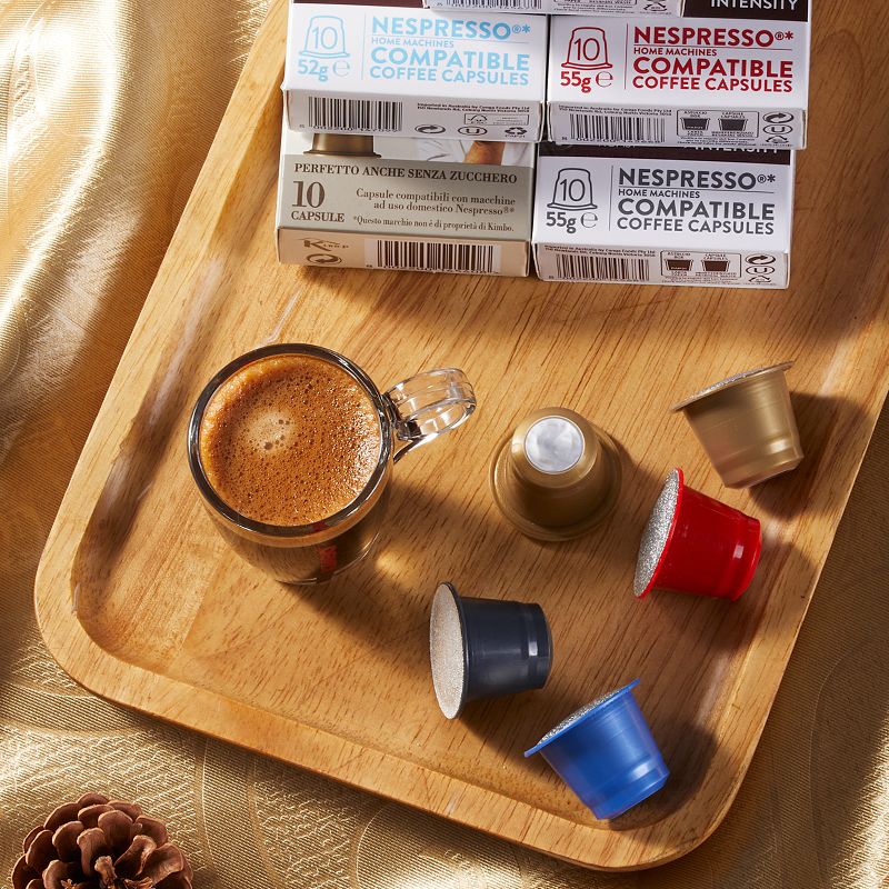 KIMBO进口意式浓缩咖啡胶囊6盒60粒胶囊咖啡 nespresso系统机兼容