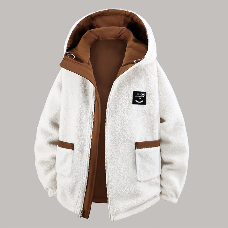 350斤特大码棉服夹克男仿羊羔绒潮流两面穿加肥加大棉衣外套,淘宝优惠券,粉丝福利购,淘宝优惠卷