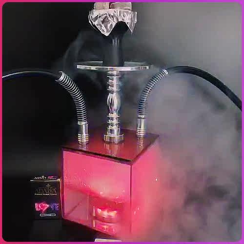 阿拉伯水烟全套酒吧KTV单双管方块亚克力水烟壶shisha烟膏hookah - 图2