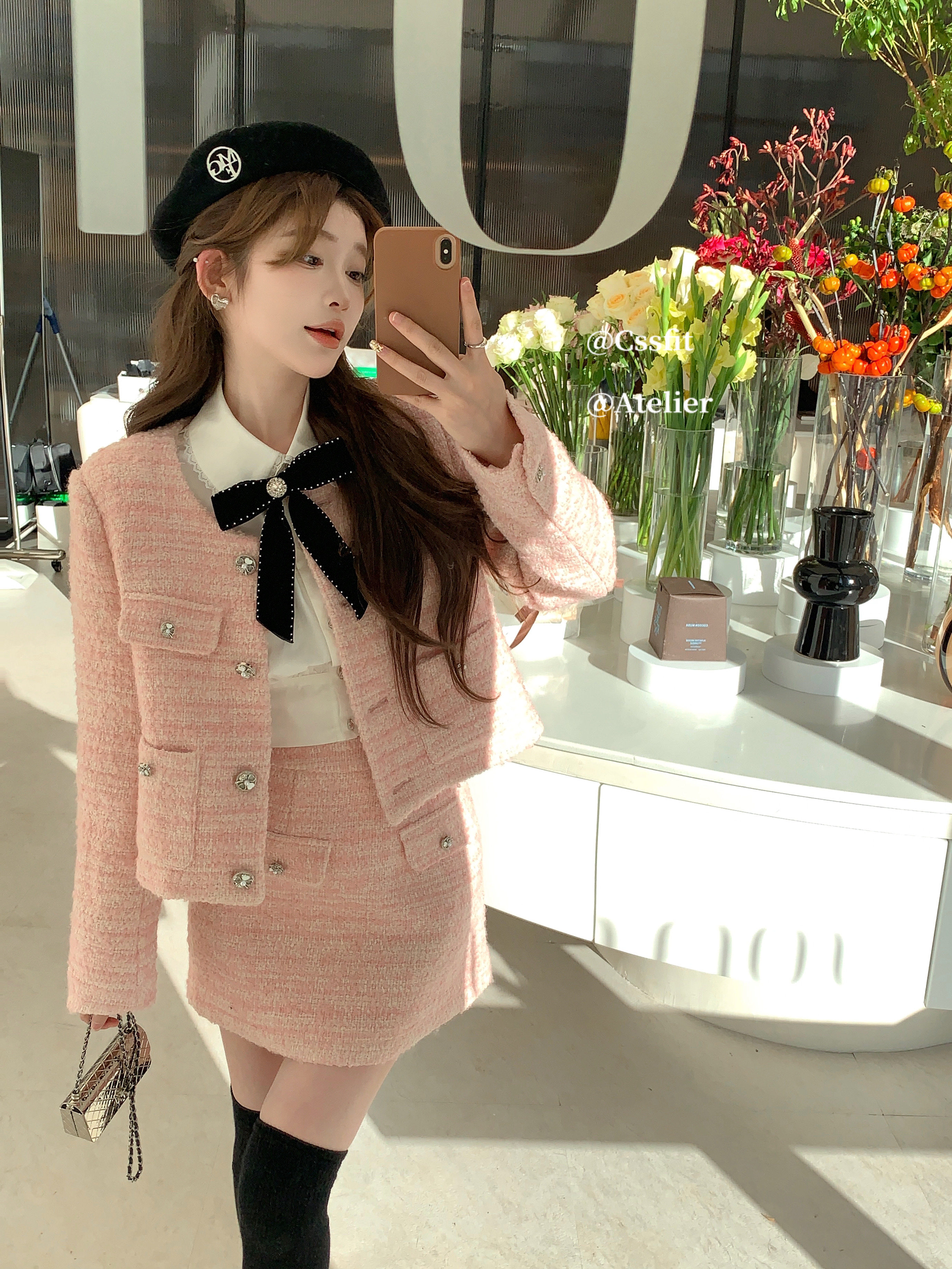 迟伞伞 归国千金 miu系手工蕾丝钉珠丝绒蝴蝶结本白衬衫女,淘宝优惠券,粉丝福利购,淘宝优惠卷