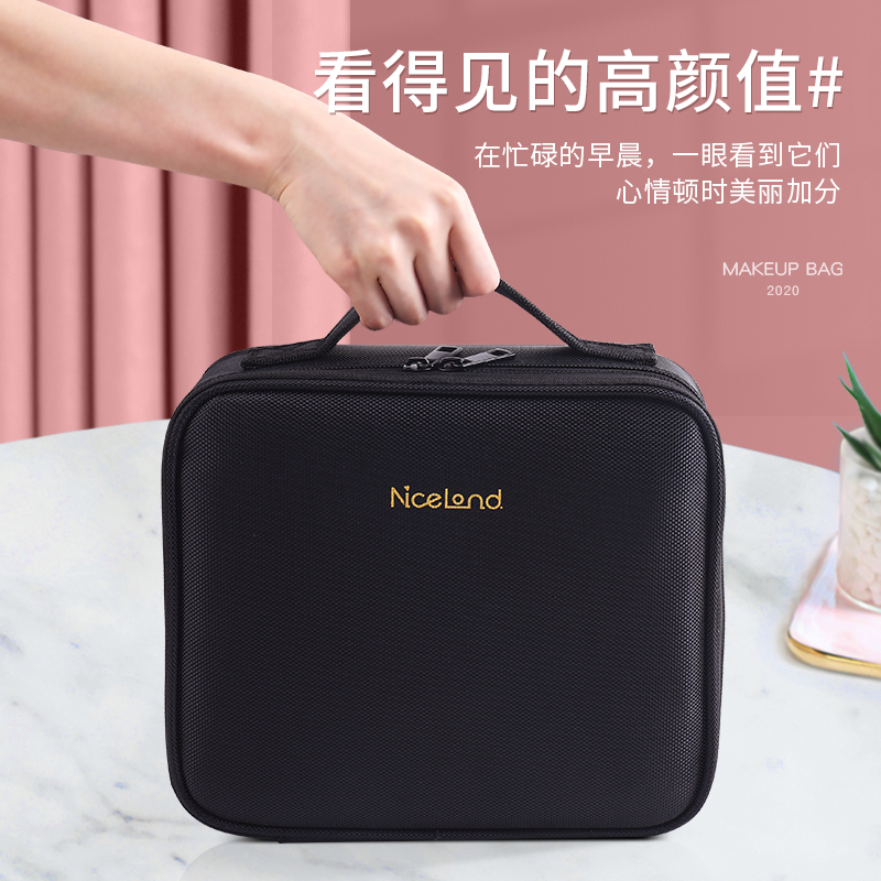 niceland纳诗莲旗舰店韩国化妆包女多功能层小号网红便携手提化妆品收纳包2