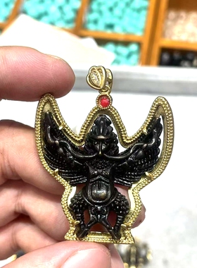 藏式配件吊坠项链佛珠挂牌天铁大鹏鸟金刚杵黄铜配件毛衣链佛牌