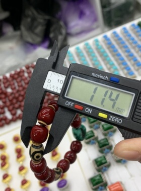 绿松石随行手链民族风单圈手链串珠松石手链文玩饰品