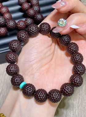 新品 紫金鼠多子多福手链 男女同款