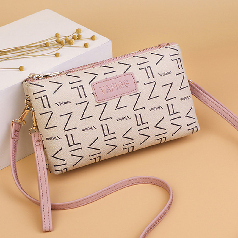 双层花纹单肩包女小包斜挎手机包女中老年妈妈买菜钱包女软手拿包,淘宝优惠券,粉丝福利购,淘宝优惠卷