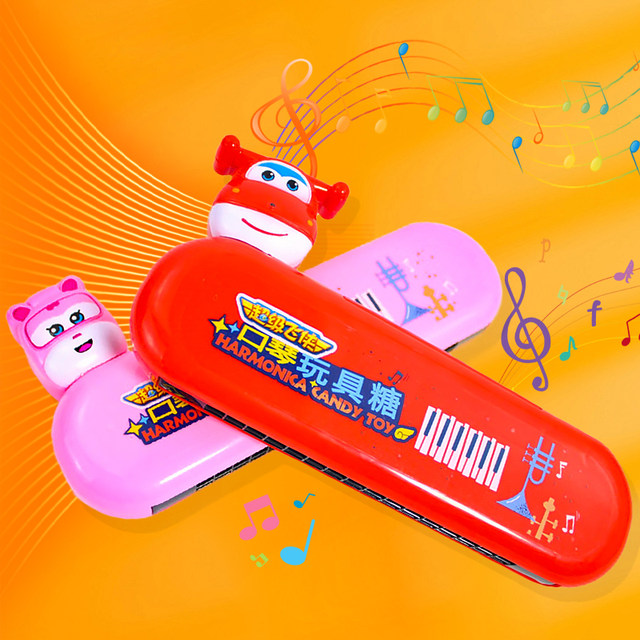 Golden Rice Super Wings harmonica toy candy small musical instrument