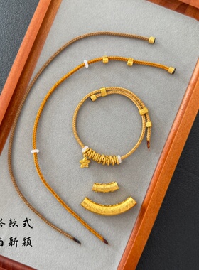 金店同款搭配盘缠手链可调节新中式编织如意手绳