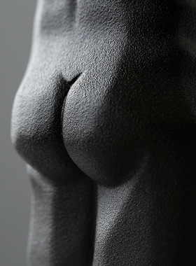 欧式风格陶瓷人体花瓶插花摆件家居茶几办公干花新中式创意装饰品