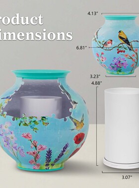 3D立体拼图花瓶创意家居装饰摆件客厅插花益智玩具生日礼物跨境