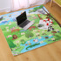 Cartoon puzzle floor mat baby crawling mat 60x60 floor bedroom children's foam mat stitching thickened household
