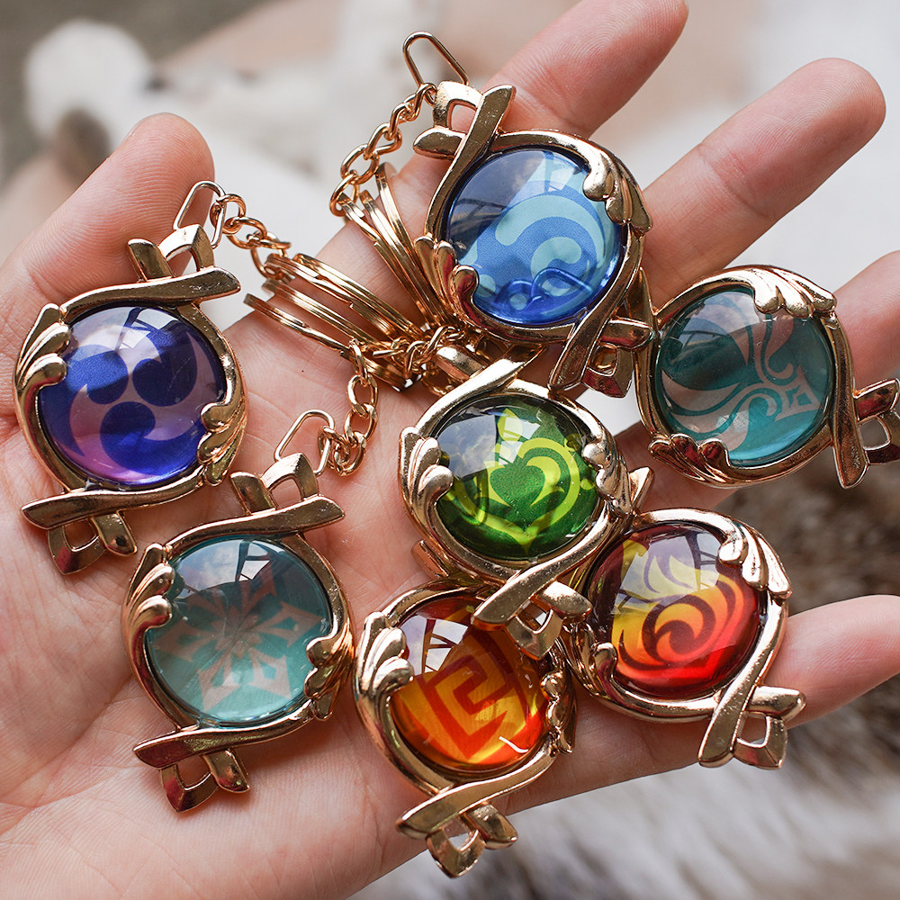 枫丹神之眼挂件挂饰品原神周边genshin玻璃金属芙宁娜水龙王芒性