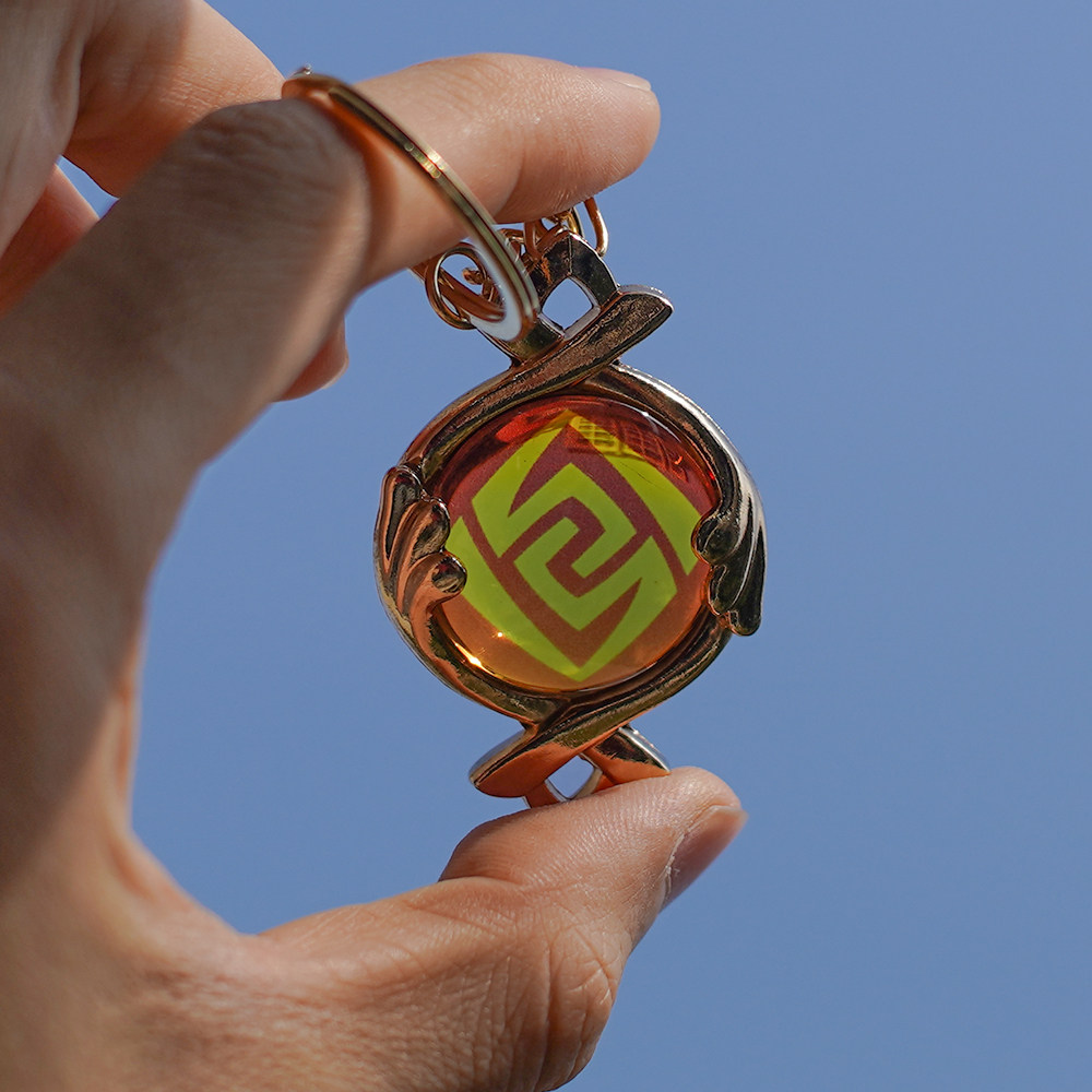 枫丹神之眼挂件挂饰品原神周边genshin玻璃金属芙宁娜水龙王芒性