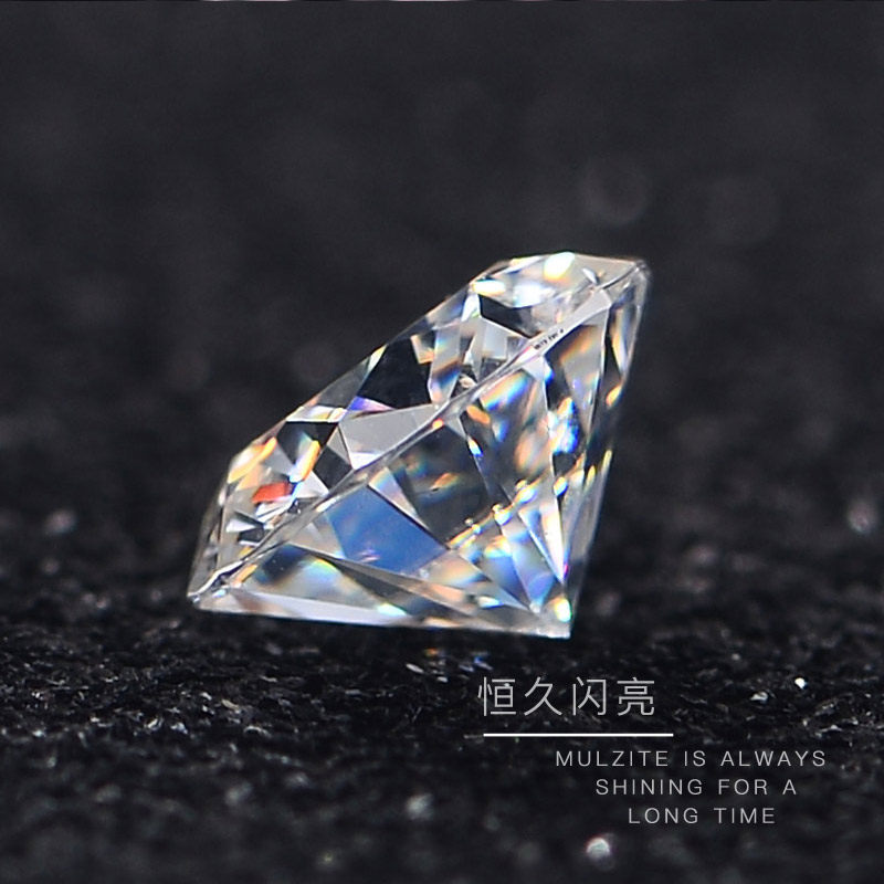 钰名堂八心八箭c&c莫桑石g色裸石 钰名堂戒指/指环