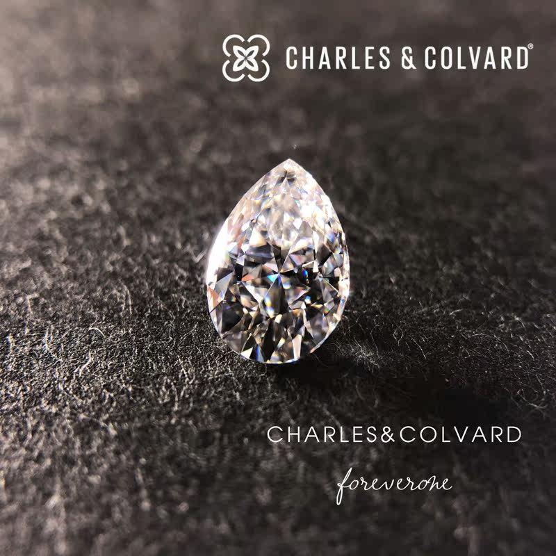 钰名堂梨形charles colvard裸石 钰名堂戒指/指环