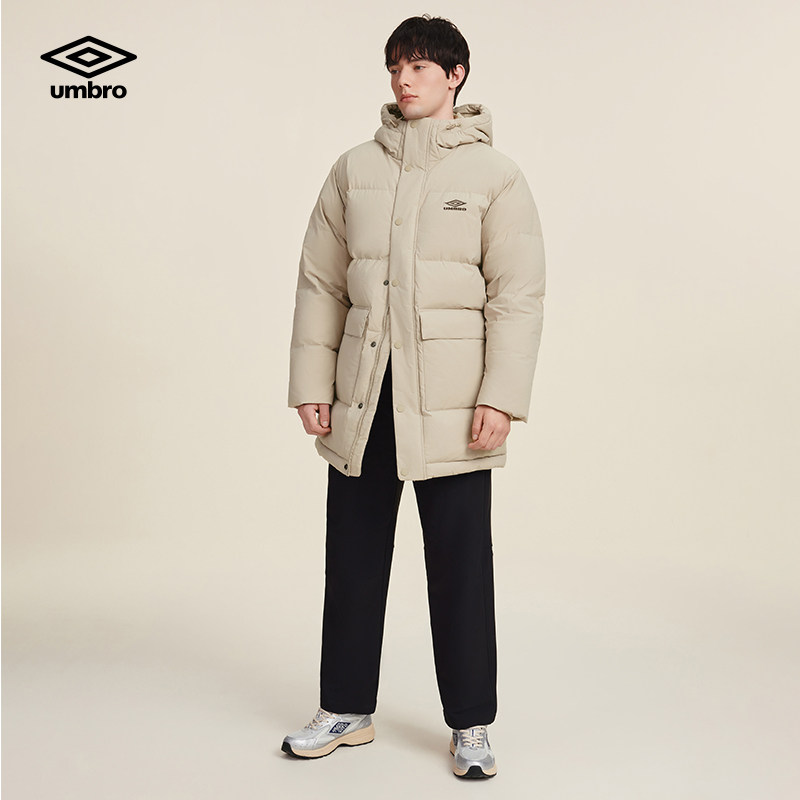 umbro茵宝官方连帽羽绒服鸭绒中长款男款户外冬季加厚保暖外套男,淘宝优惠券,粉丝福利购,淘宝优惠卷