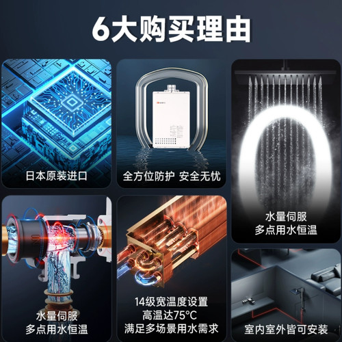 NORITZ/能率 GQ-3211WZQ-H-2 CN室内/室外自由安装32升燃气热水器 - 图0