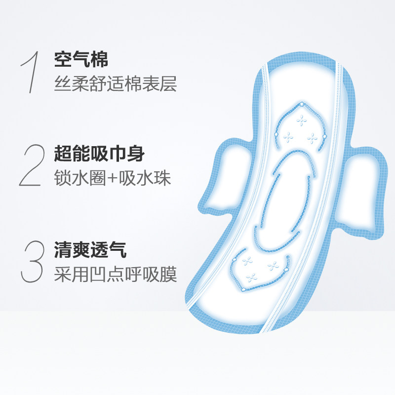 七度空间日用整箱组合装30片卫生巾 恒安生活馆卫生巾