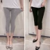 Bà bầu mặc quần legging mỏng cạp quần mùa hè Quần bà bầu mặc 2019 mới thủy triều mẹ nâng bụng quần short mùa hè - Phụ nữ mang thai quần / quần bụng