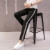 Phụ nữ mang thai mặc quần legging mùa xuân và mùa thu mỏng Phần phụ nữ mang thai quần thể thao mùa thu quần harem quần tây - Phụ nữ mang thai quần / quần bụng