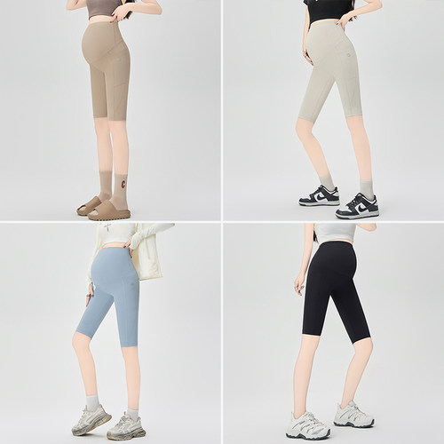 【清仓】孕妇短裤夏外穿2026新款孕妇裤子夏季薄款瑜伽鲨鱼打底裤 - 图1