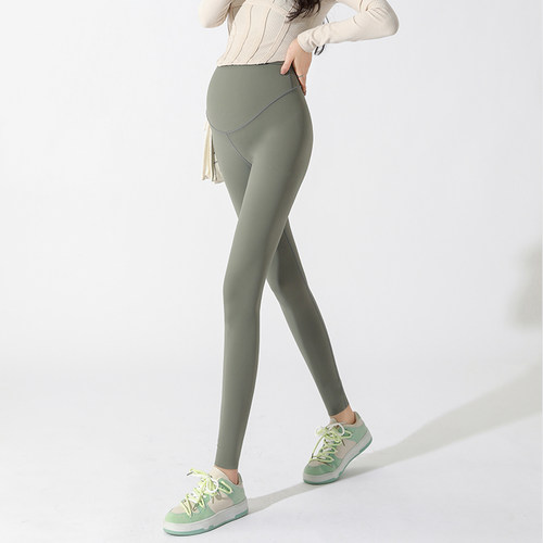 米度丽孕妇裤春秋外穿打底裤春夏薄款鲨鱼裤小个子长裤瑜伽裤春装 - 图3