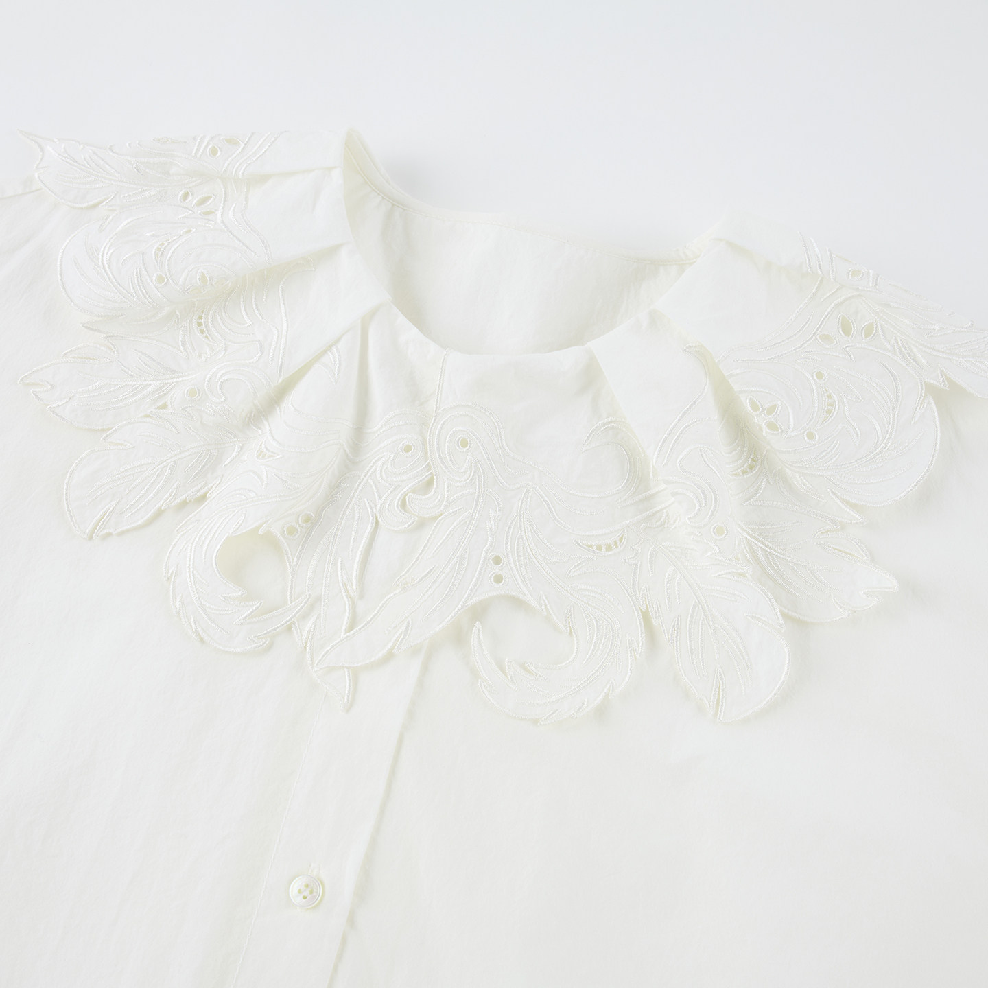 UOOYAA/乌丫2026春季新款「魔法花园」奇幻羽毛镂空刺绣衬衫,淘宝优惠券,粉丝福利购,淘宝优惠卷