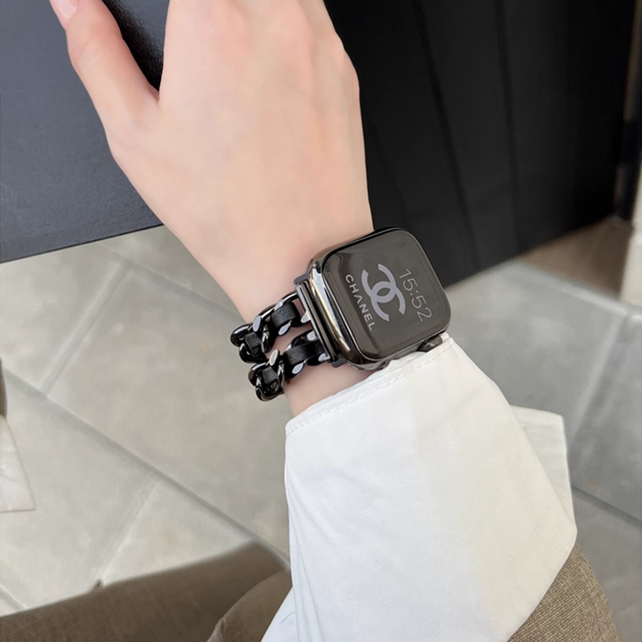 iwatch表带高级感小香风金属真皮适用苹果手表applewatch小众女款,淘宝优惠券,粉丝福利购,淘宝优惠卷