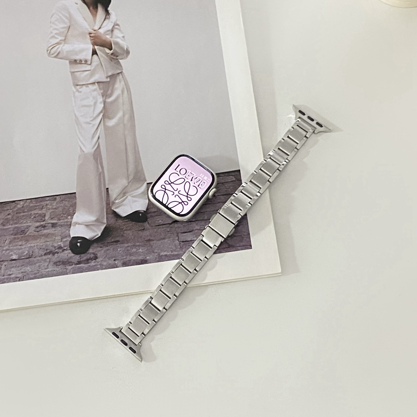 适用苹果手表iwatch表带s10金属applewatch9se细款小蛮腰女表链,淘宝优惠券,粉丝福利购,淘宝优惠卷