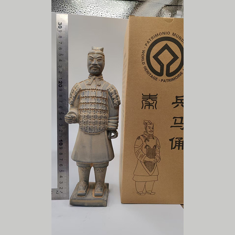 兵马俑西安旅游纪念品仿古摆件工艺品25cm秦俑秦始皇泥人泥塑单俑,淘宝优惠券,粉丝福利购,淘宝优惠卷