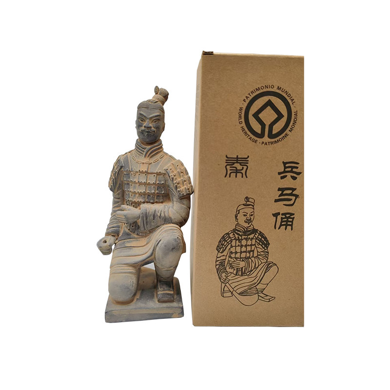 兵马俑西安旅游纪念品仿古摆件工艺品25cm秦俑秦始皇泥人泥塑单俑,淘宝优惠券,粉丝福利购,淘宝优惠卷