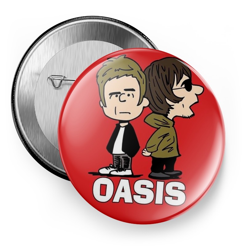 欧美英伦oasis绿洲乐队摇滚周边吧唧徽胸章挂件别针磁贴冰箱贴 - 图3