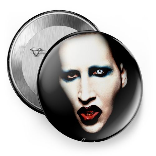 欧美manson玛丽莲曼森金属乐队摇滚吧唧徼章挂件别针磁贴冰箱贴 - 图2