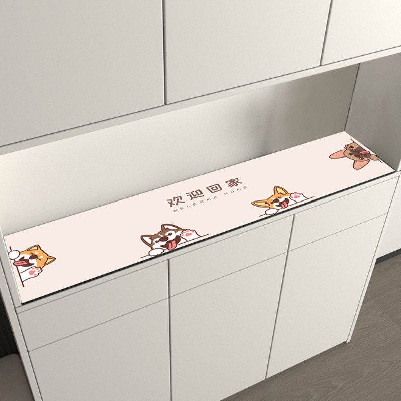 鞋柜台面垫欢迎回家简约电视柜桌垫防水防油免洗餐边柜玄关桌面垫,淘宝优惠券,粉丝福利购,淘宝优惠卷