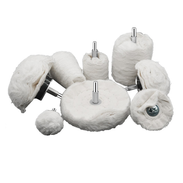 Flash drill with handle white cloth wheel polished white cloth wheel mirror